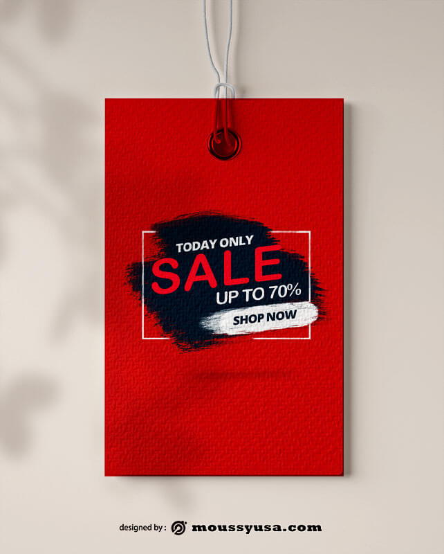 gift tag psd template free