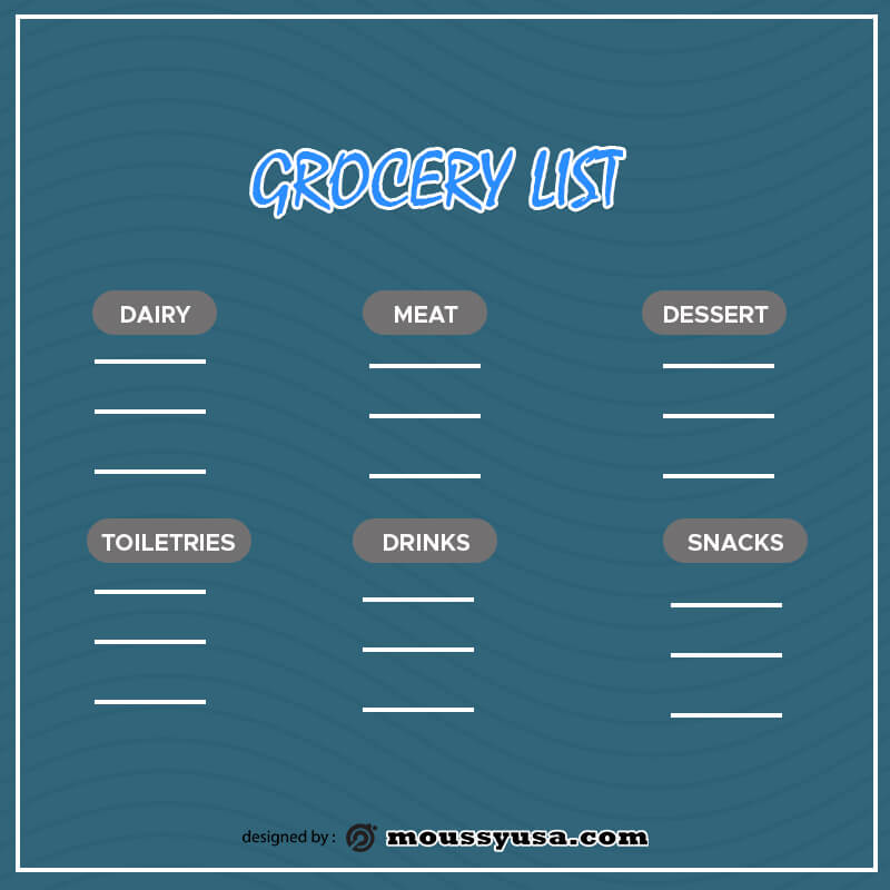 grocery list free download psd