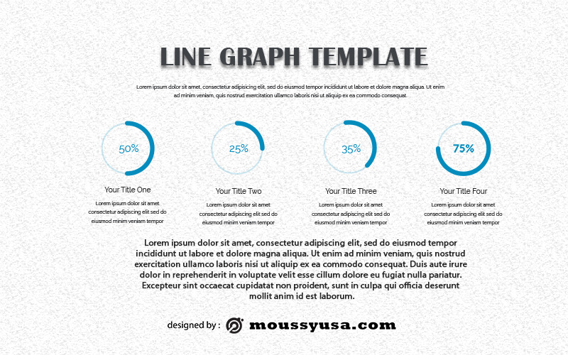 line graph free psd template