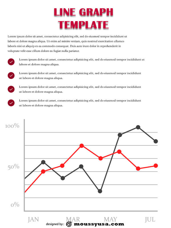 line graph template free psd