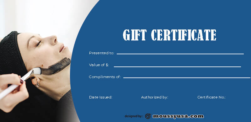 massage gift certificate template free psd