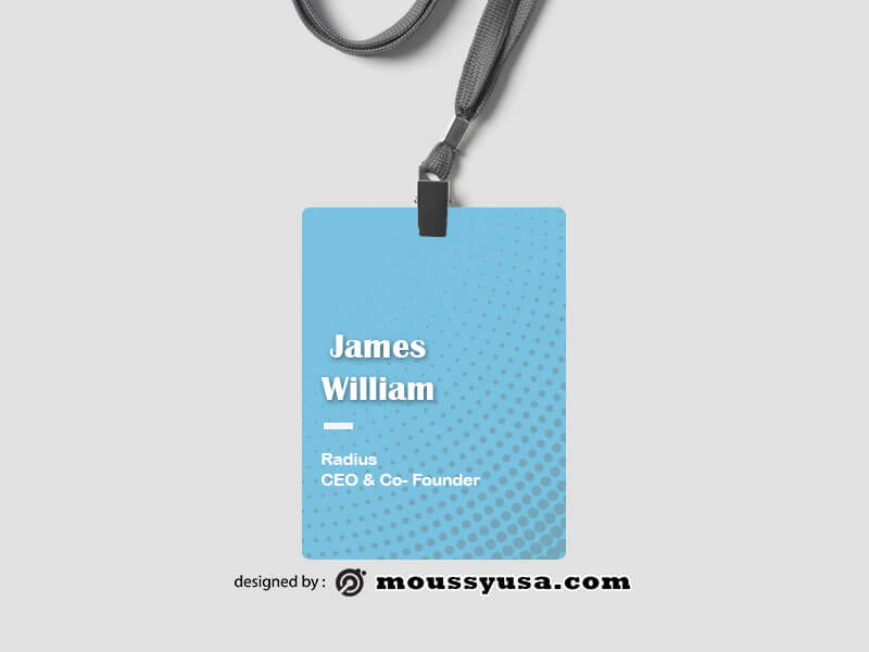 name tag example psd design