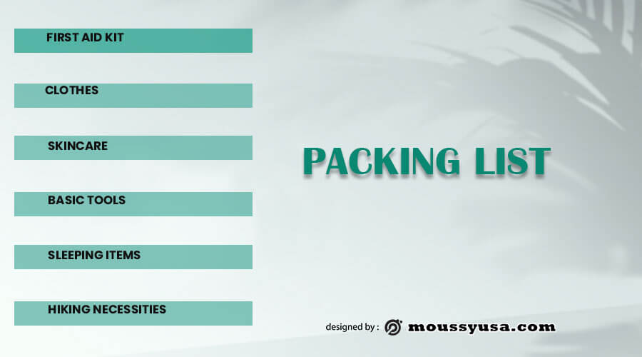 packing list in photoshop free download