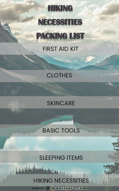 packing list template for photoshop