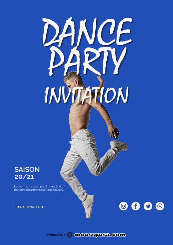party invitation in photoshop