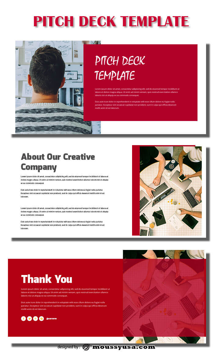 pitch deck psd template free