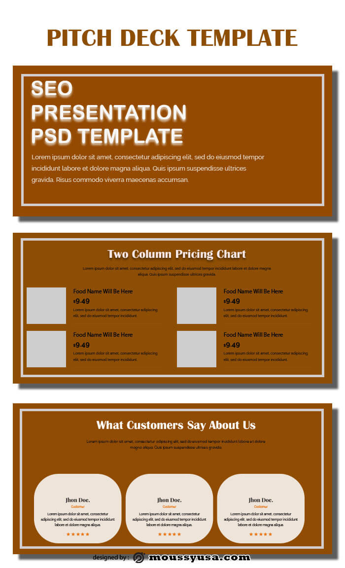 pitch deck template for photoshop