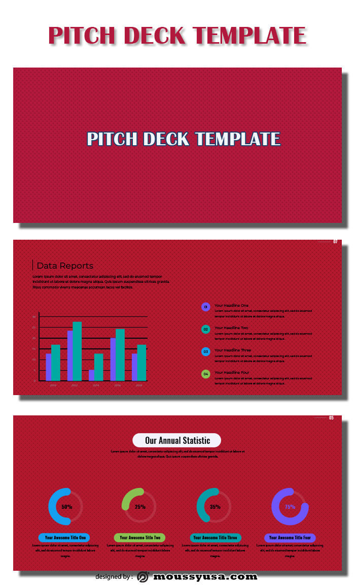pitch deck template free psd