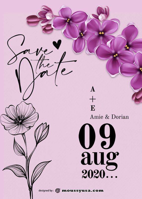 save the date free download psd