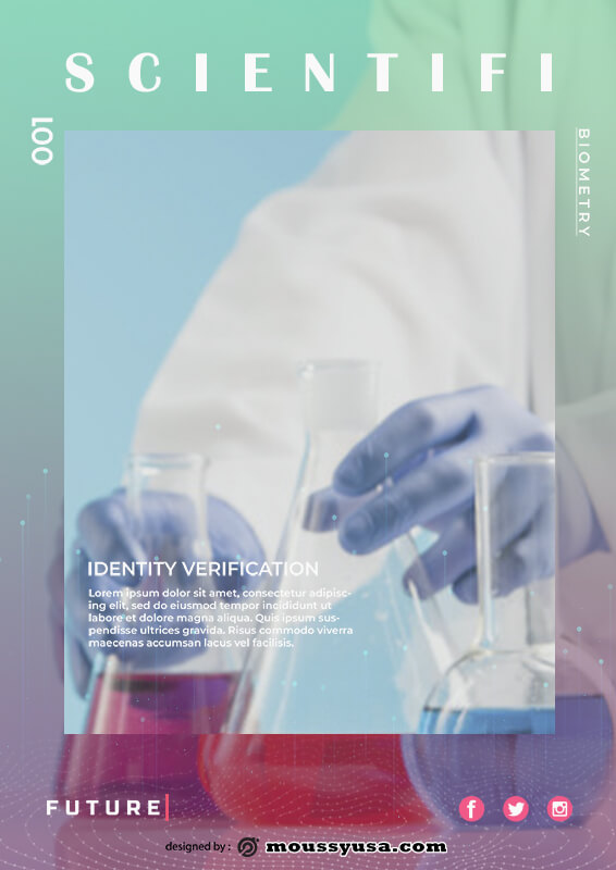 scientific poster example psd design