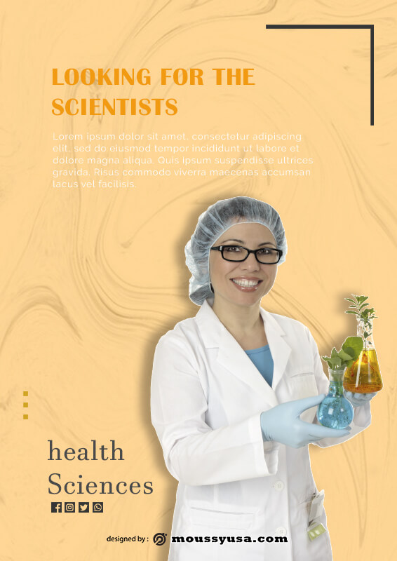 scientific poster free download psd