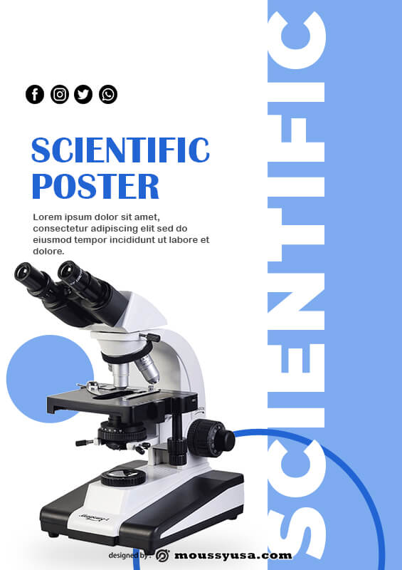 scientific poster template for photoshop