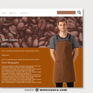 about page template for photoshop