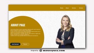 about page template free psd