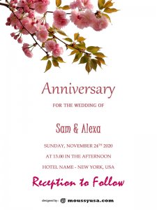 anniversary Card free download psd