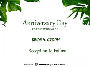 anniversary Card free psd template