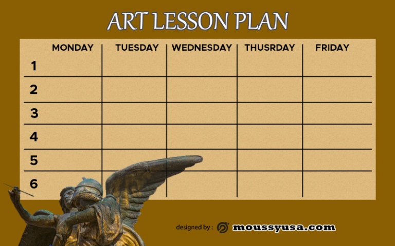 10+ Art Lesson Plan template Sample | Mous Syusa