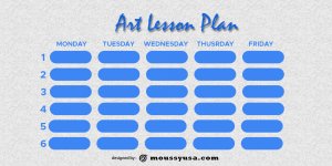 art lesson plan template for photoshop