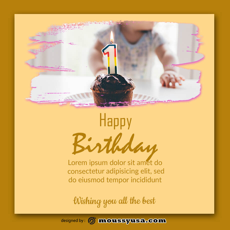 birthday card free download psd