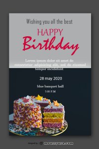 birthday card in photoshop free download
