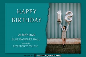 birthday card template for photoshop