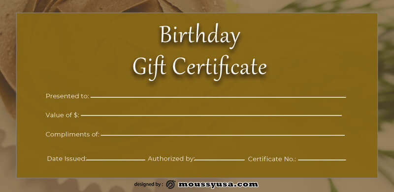 birthday gift certificate in photoshop free download