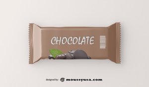 candy bar wrapper psd template free