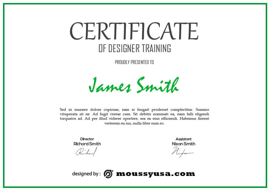 certificate design free download psd