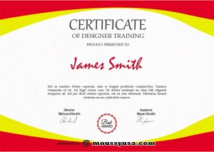 certificate design in photoshop free download