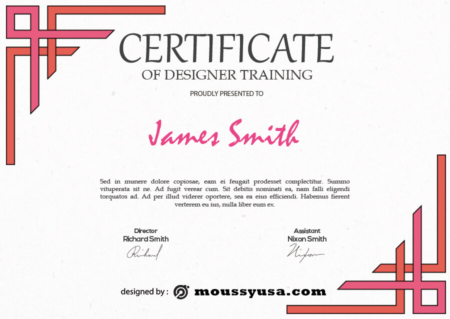 certificate design in photoshop