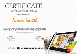 certificate design template for photoshop