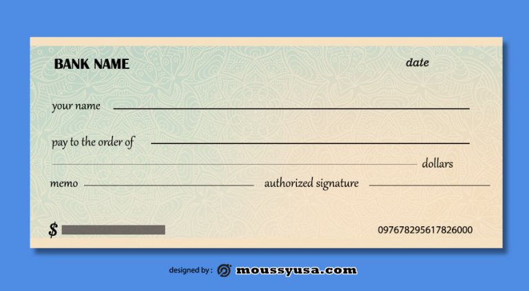 10 Blank Check template free psd Mous Syusa 10 Blank Check template free psd Mous Syusa