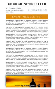 church newsletter customizable psd design template
