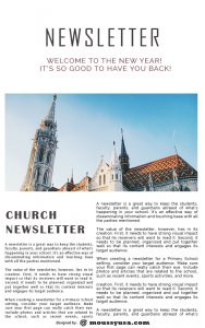 church newsletter free download psd