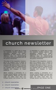 church newsletter in photoshop free download