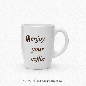 coffee mug free psd template