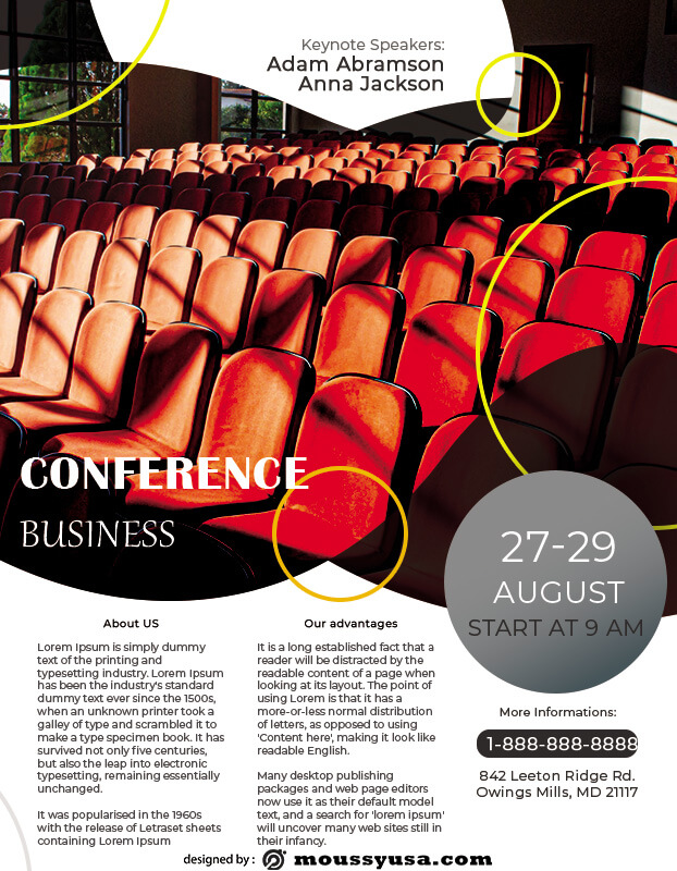 conference poster in photoshop free download