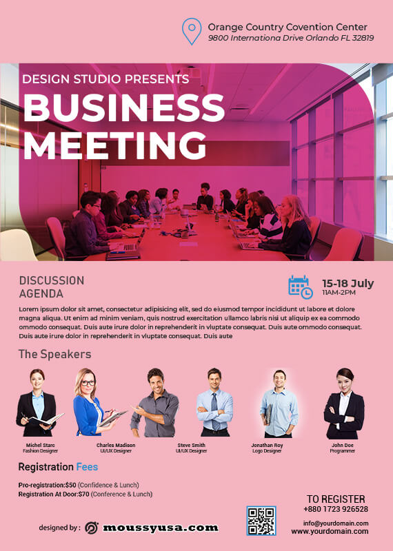 conference poster template for photoshop