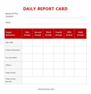 daily report template in word