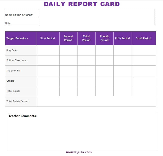 daily report template word template free