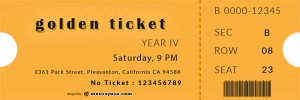golden ticket templates example psd design