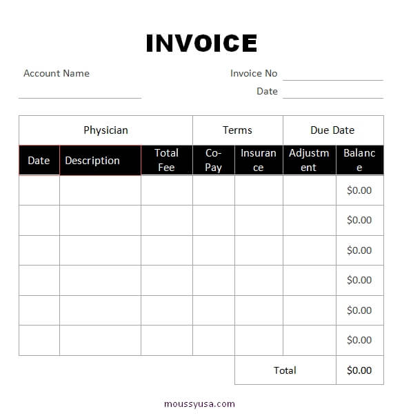graphic design invoice template template for word