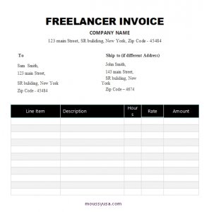 graphic design invoice template word template free