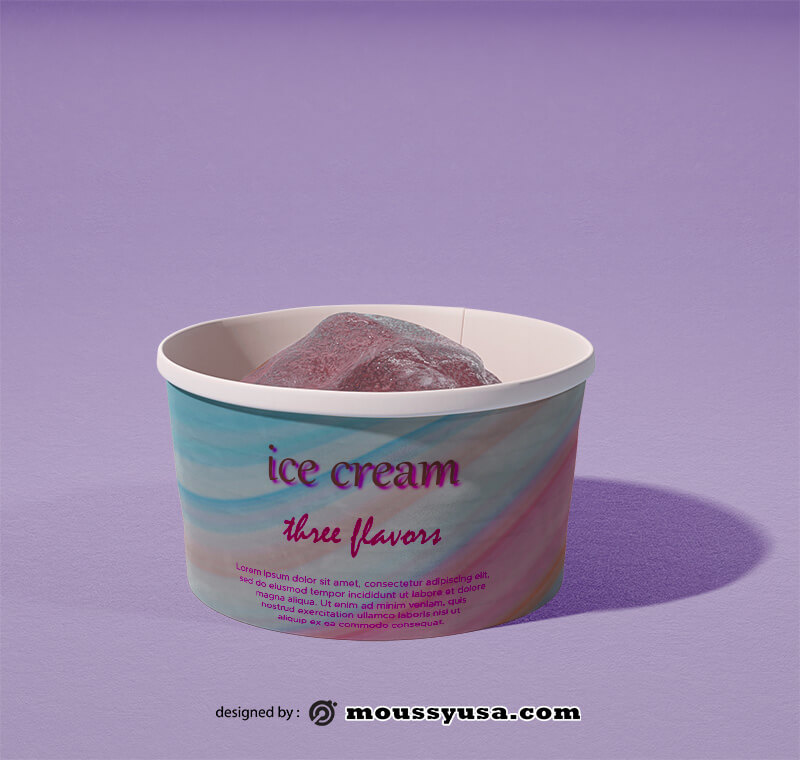 ice cream cones template customizable psd design template