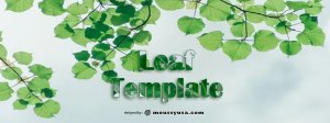 leaf template customizable psd design template