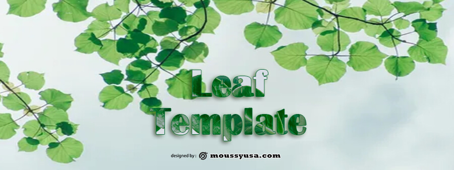 leaf template customizable psd design template