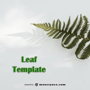 leaf template free psd template