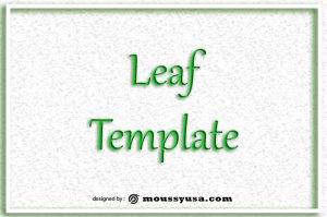 leaf template in photoshop
