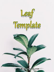 leaf template template for photoshop