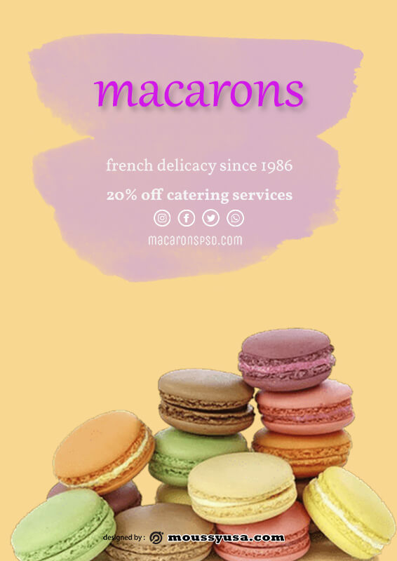 macaron template in photoshop